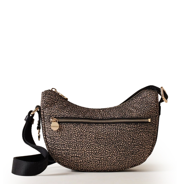 Τσάντα BORBONESE Luna Hobo Mini 934137  Καφέ