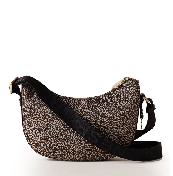 Τσάντα BORBONESE Luna Hobo Mini 934137  Καφέ