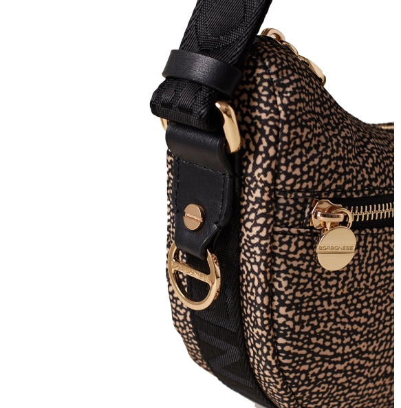 Τσάντα BORBONESE Luna Hobo Mini 934137  Καφέ