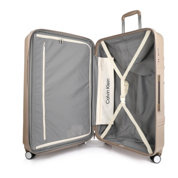 Βαλίτσα σκληρή Μεγάλη CALVIN KLEIN New Light LH818NL4 Μπεζ