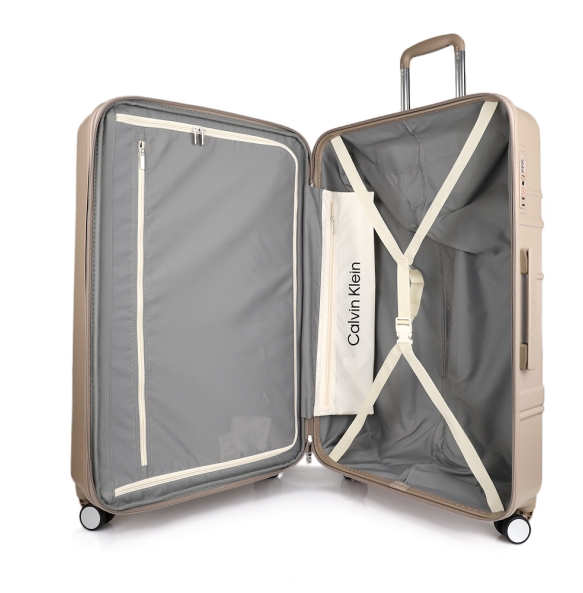 Βαλίτσα σκληρή Μεγάλη CALVIN KLEIN New Light LH818NL4 Μπεζ