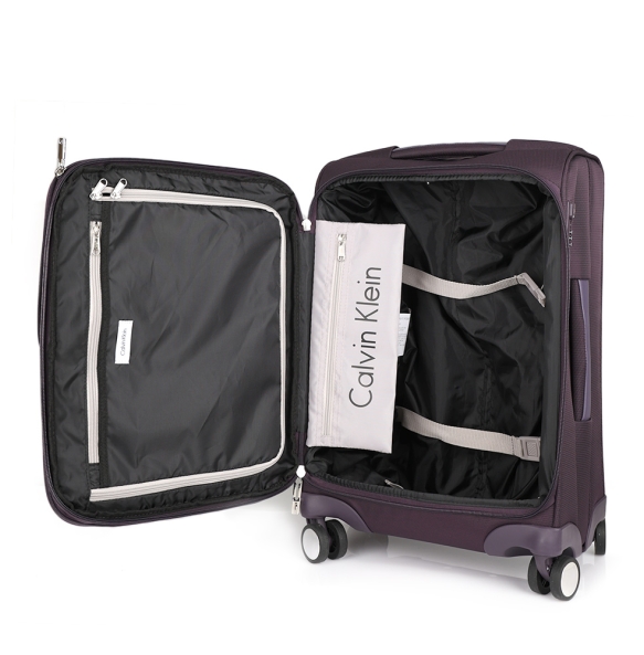 Bαλίτσα καμπίνας υφασμάτινη CALVIN KLEIN Gala LT118GA4 Μωβ