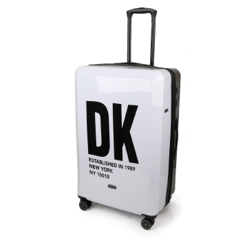 Βαλίτσα σκληρή Μεγάλη DKNY D2221-DH818BD4 Λευκό/Μαύρο