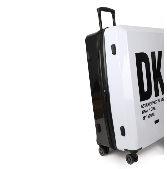 Βαλίτσα σκληρή Μεγάλη DKNY D2221-DH818BD4 Λευκό/Μαύρο