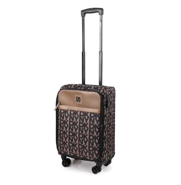 Bαλίτσα καμπίνας υφασμάτινη DKNY New Era D4610-DT118NE5 Καφέ