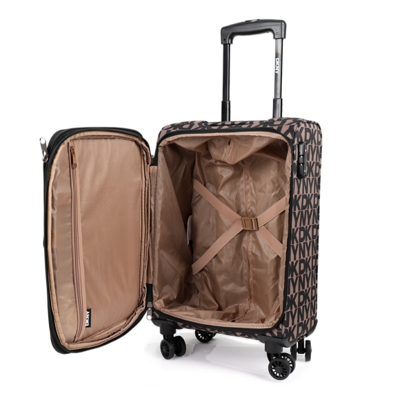 Bαλίτσα καμπίνας υφασμάτινη DKNY New Era D4610-DT118NE5 Καφέ