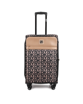 Bαλίτσα Μεσαία υφασμάτινη DKNY New Era D4610-DT418NE5 Καφέ