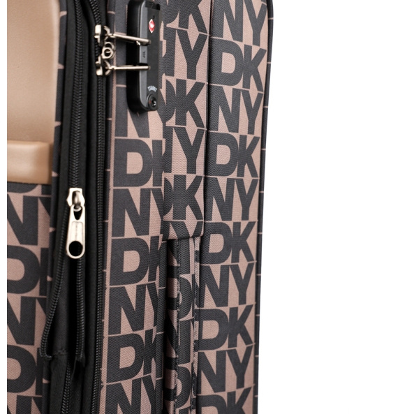 Bαλίτσα Μεγάλη υφασμάτινη DKNY New Era D4610-DT818NE5 Καφέ