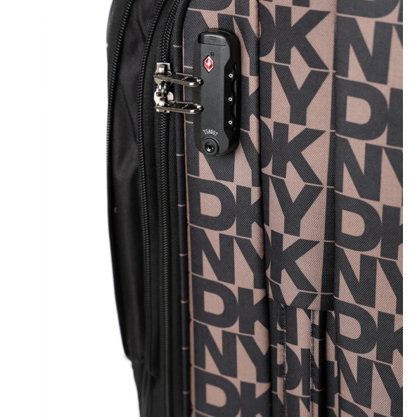 Bαλίτσα Μεγάλη υφασμάτινη DKNY New Era D4610-DT818NE5 Καφέ
