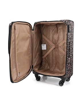 Bαλίτσα Μεσαία υφασμάτινη DKNY New Era D4610-DT418NE5 Καφέ