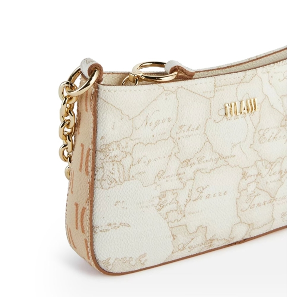 Τσαντάκι χιαστί ALVIERO MARTINI Geo Onda Mix LMPM05 Λευκό/Ταμπά/Μπεζ