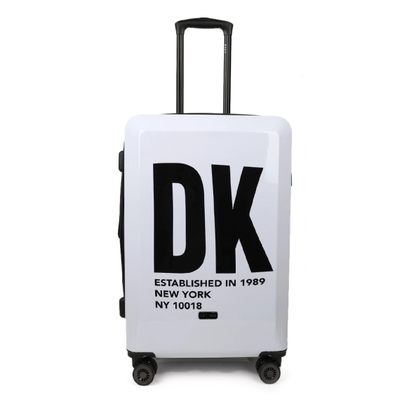 Βαλίτσα σκληρή Μεσαία DKNY D2221-DH418BD4 Λευκό/Μαύρο