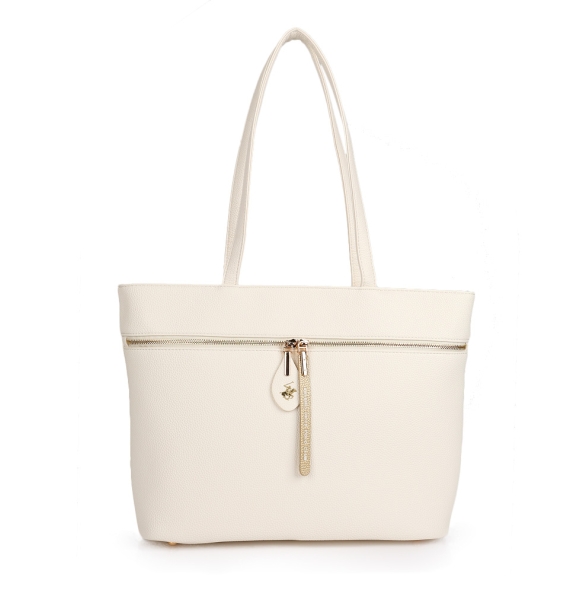 Τσάντα BEVERLY HILLS POLO CLUB BH4010 Ιβουάρ