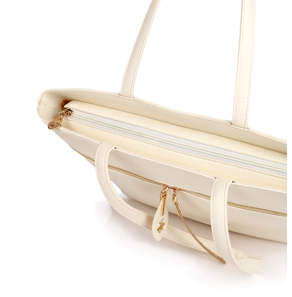Τσάντα BEVERLY HILLS POLO CLUB BH4010 Ιβουάρ