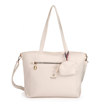 Τσάντα BEVERLY HILLS POLO CLUB BH4130 Λευκό