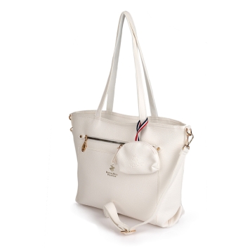 Τσάντα BEVERLY HILLS POLO CLUB BH4130 Λευκό