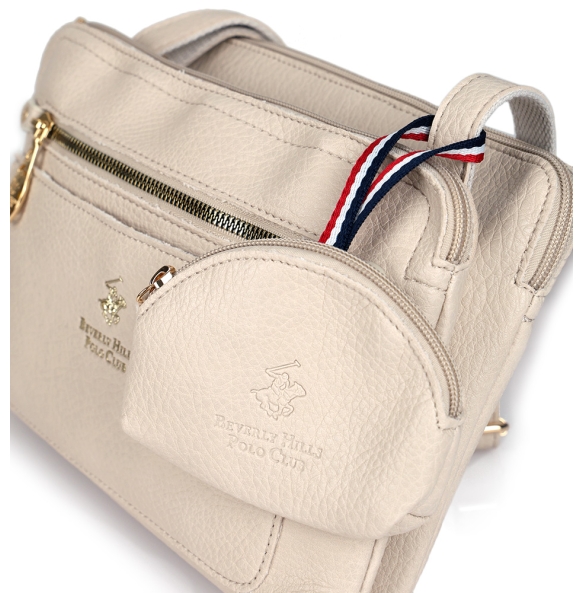 Τσάντα BEVERLY HILLS POLO CLUB BH4138 Μπεζ