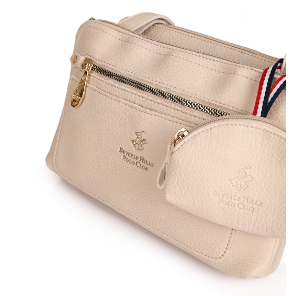 Τσάντα BEVERLY HILLS POLO CLUB BH4138 Μπεζ