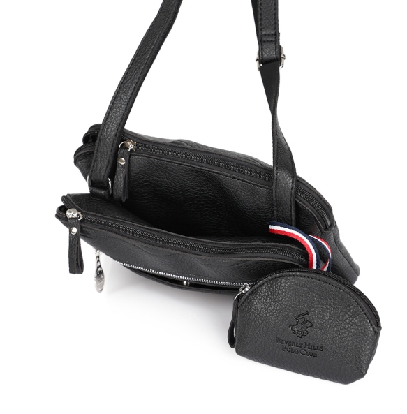 Τσάντα BEVERLY HILLS POLO CLUB BH4138 Μαύρο