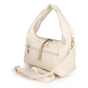 Τσάντα BEVERLY HILLS POLO CLUB BH4011 Ιβουάρ