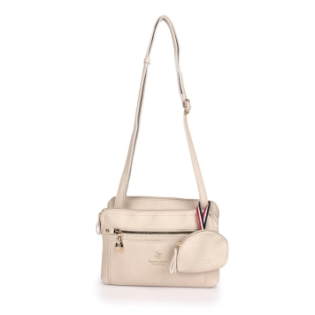 Τσάντα BEVERLY HILLS POLO CLUB BH4138 Μπεζ