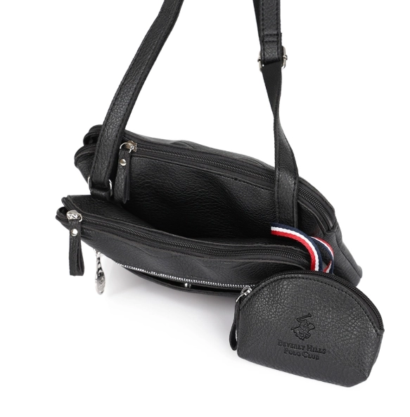 Τσάντα BEVERLY HILLS POLO CLUB BH4138 Μαύρο
