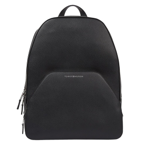 Σακίδιο TOMMY HILFIGER 8458 Business Leather Backpack Μαύρο