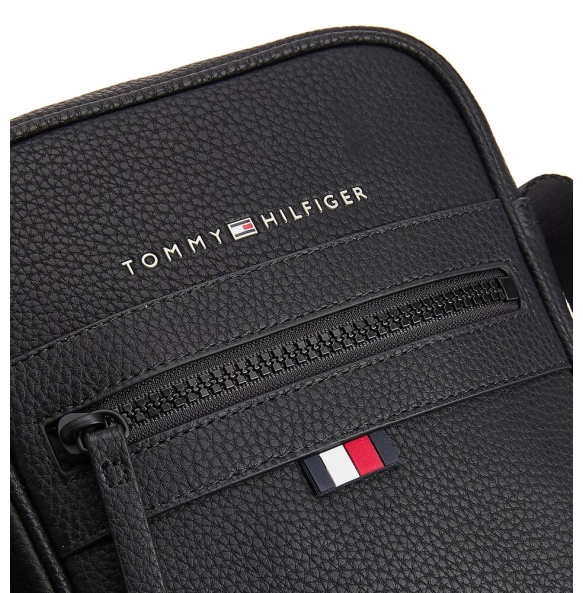 Τσάντα TOMMY HILFIGER 9504 Essential Mini Reporter Μαύρο