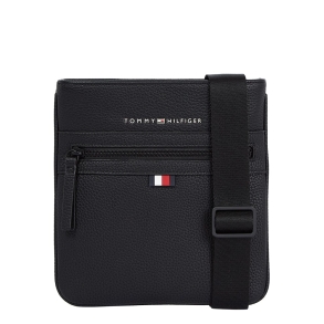 Τσάντα TOMMY HILFIGER 9505 Essential Mini Flat Crossover Μαύρο