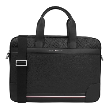 Τσάντα Laptop TOMMY HILFIGER TH Central Slim Computer Bag 11307 Μαύρο