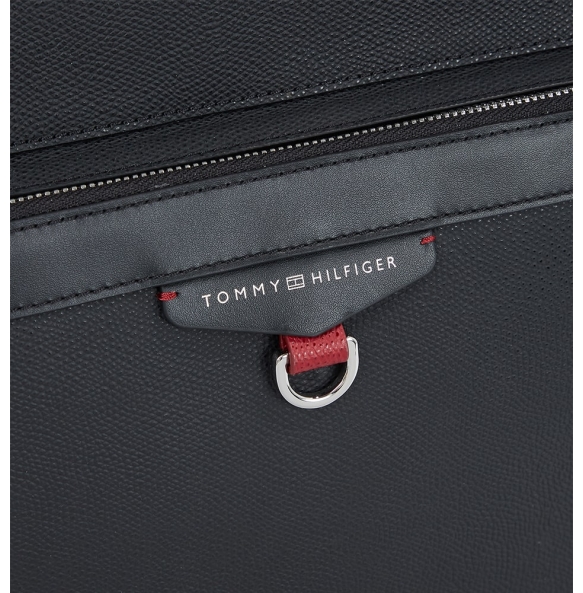 Σακίδιο TOMMY HILFIGER TH Structured Leather 11561 Essential Μαύρο