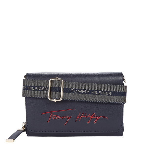 Τσάντα TOMMY HILFGER 10461 Iconic Signature Μπλε
