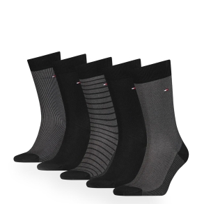 Κάλτσες TOMMY HILFIGER 5 Ζεύγη Giftbox 701220144 Μαύρο
