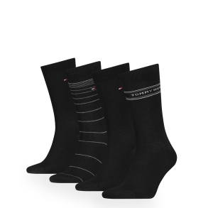 Κάλτσες TOMMY HILFIGER 4 Ζεύγη Giftbox 701220146 Μαύρο