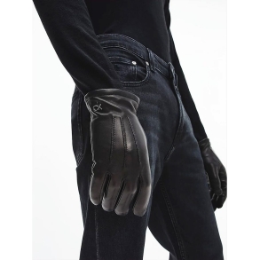 Δερμάτινα γάντια CALVIN KLEIN K50K506078 Μαύρο
