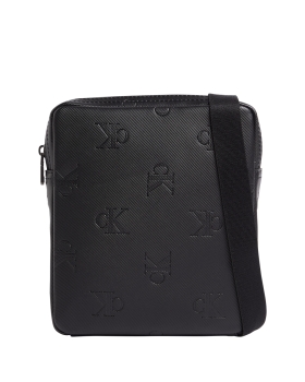 Τσαντάκι χιαστί CALVIN KLEIN Monogram Reporter 10693 Μαύρο