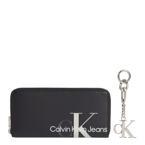 Σετ Πορτοφόλι Μπρελόκ Calvin Klein 8978 Sculped Mono Za & Keyfob Μαύρο