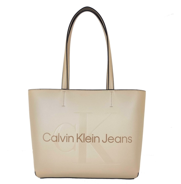 Τσάντα CALVIN KLEIN 10276 Sculpted Shopper29 Μπεζ