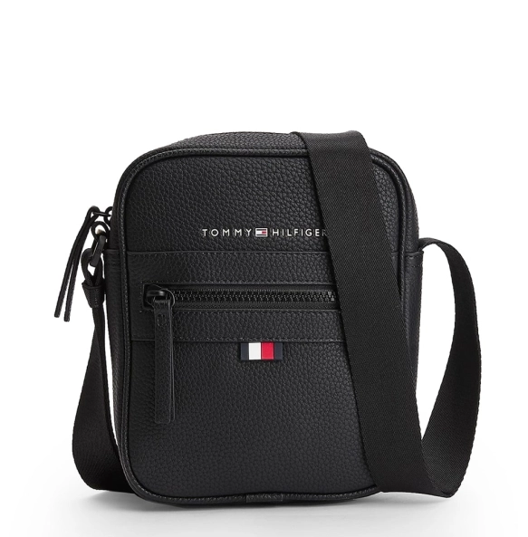 Τσάντα TOMMY HILFIGER 9504 Essential Mini Reporter Μαύρο