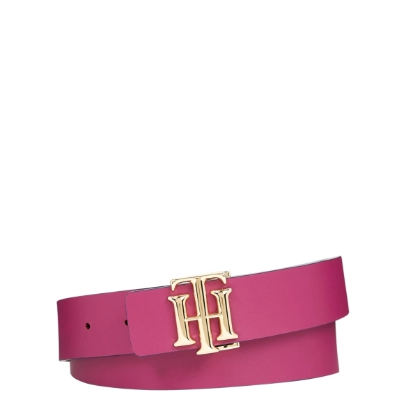 Ζώνη TOMMY HILFIGER 12140 TH Logo 3.0 Διπλής Όψεως Μπλε/Ροζ