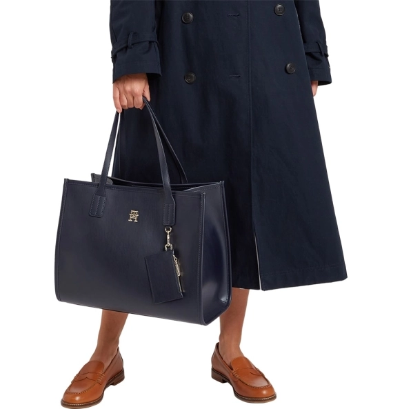 Τσάντα TOMMY HILFIGER TH City Tote 14876 Μπλε