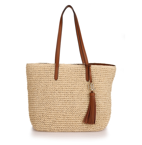 Τσάντα RALPH LAUREN 431818856 Ψάθα Μπεζ