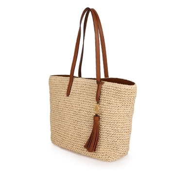 Τσάντα RALPH LAUREN 431818856 Ψάθα Μπεζ