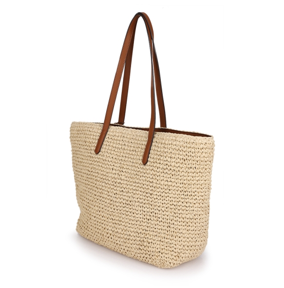 Τσάντα RALPH LAUREN 431818856 Ψάθα Μπεζ