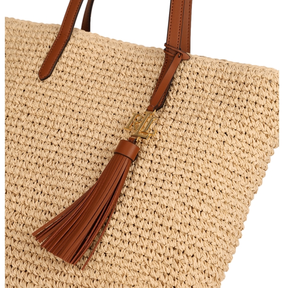 Τσάντα RALPH LAUREN 431818856 Ψάθα Μπεζ