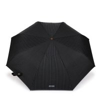 Ομπρέλα MOSCHINO Pinstripe Αυτόματη 8509 Μαύρο