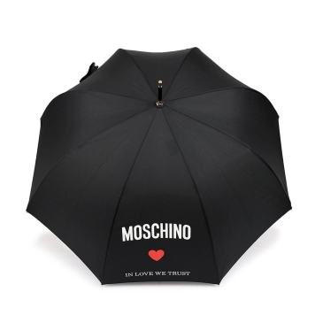 Ομπρέλα MOSCHINO In Love We Trust Αυτόματη 8956 Μαύρο