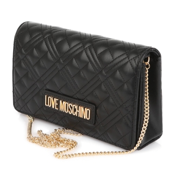 Τσάντα LOVE MOSCHINO 4079 Smart Daily Bag Μαύρο Καπιτονε  με Χρυσό