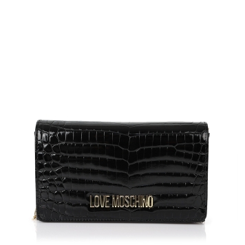 Τσάντα LOVE MOSCHINO 4079 Smart Daily Bag Μαύρο Κροκό