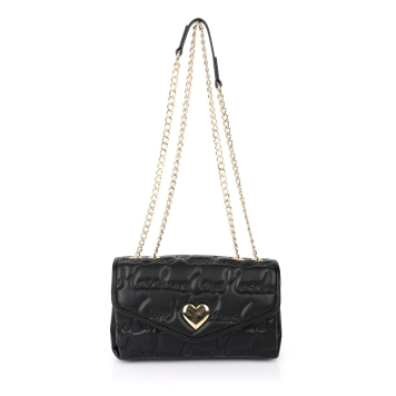 Τσάντα Love Moschino Lovesong Shoulder Bag 4125 Μαύρο